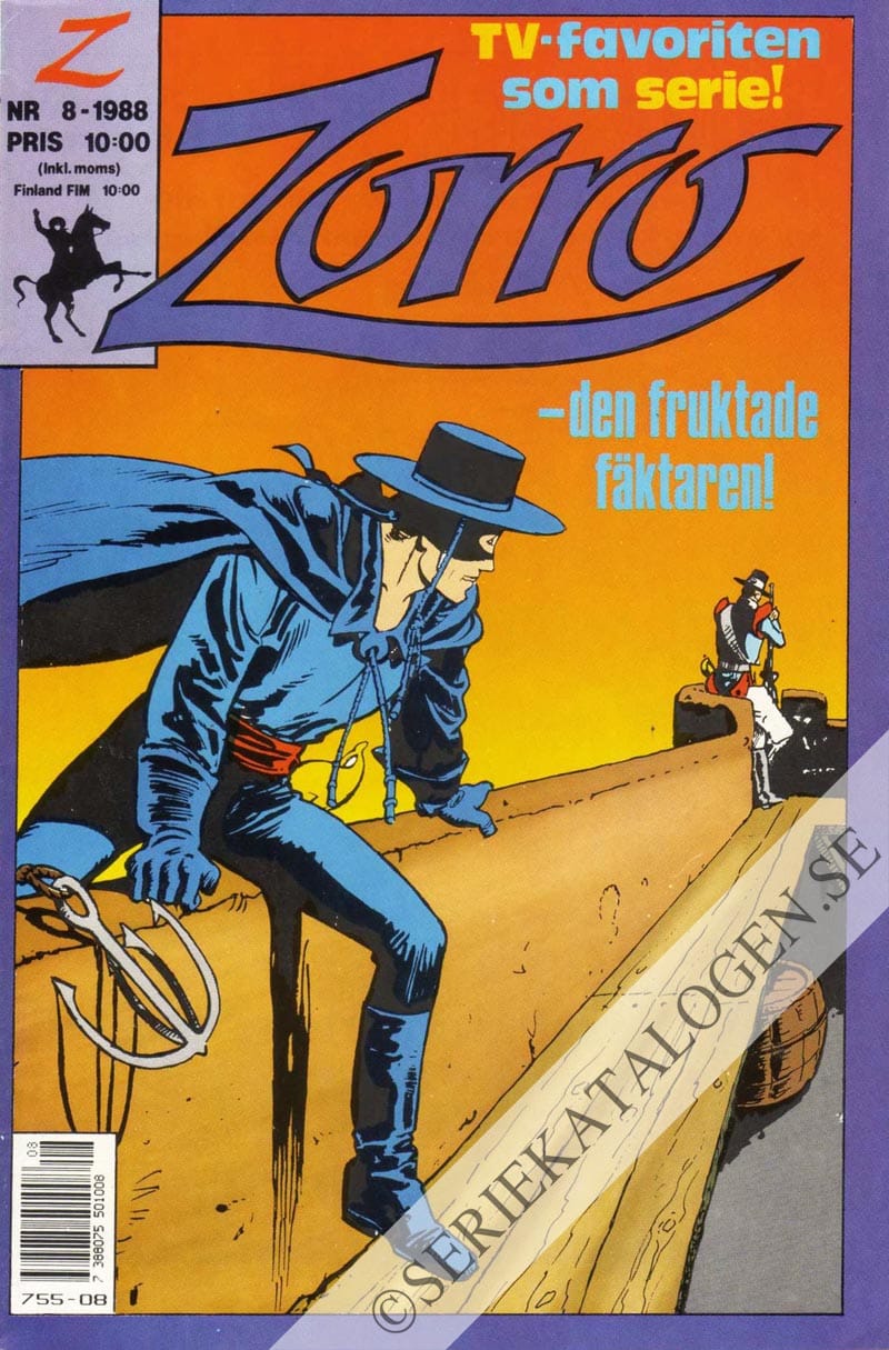 Framsida på Zorro #8 (1988)